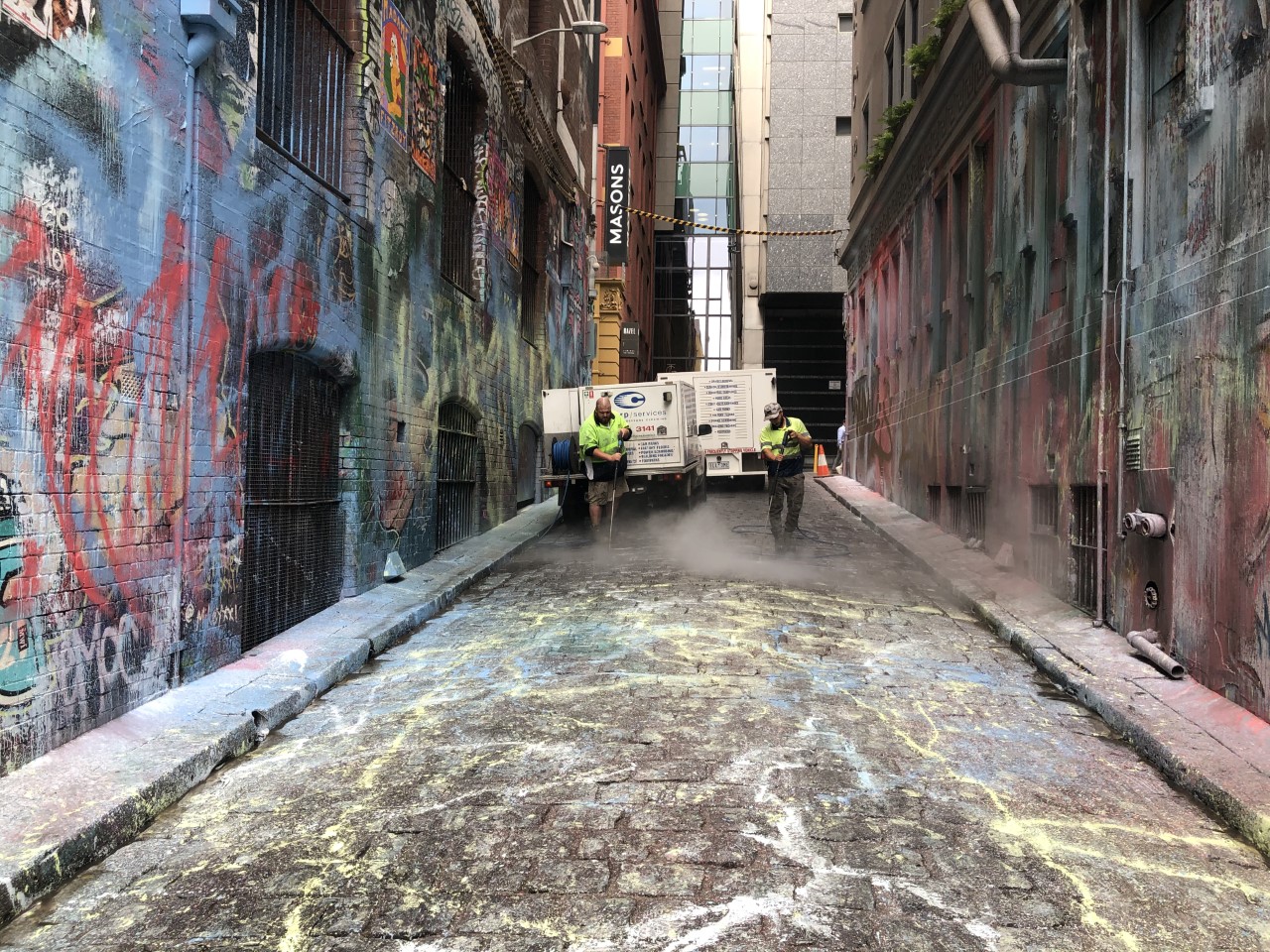 Hosier Lane Melbourne   GRAFFITI STREET PRINT  ART PAINTING 900mm Australia